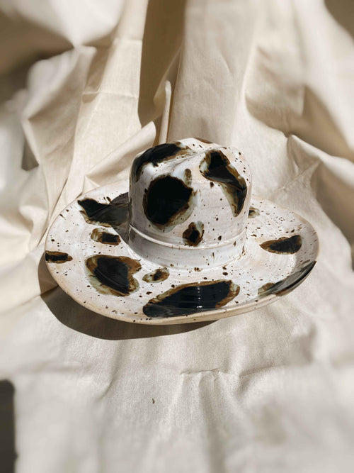 cow print cowboy hat
