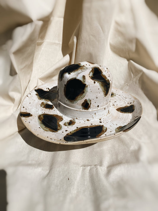 cow print cowboy hat