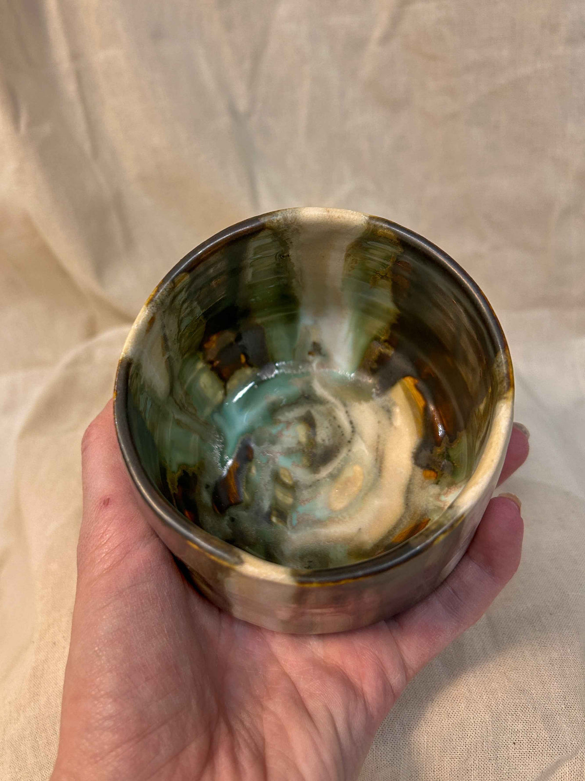 Handmade Striped Cup - Elevate Your Drinking Experience with Unique Style