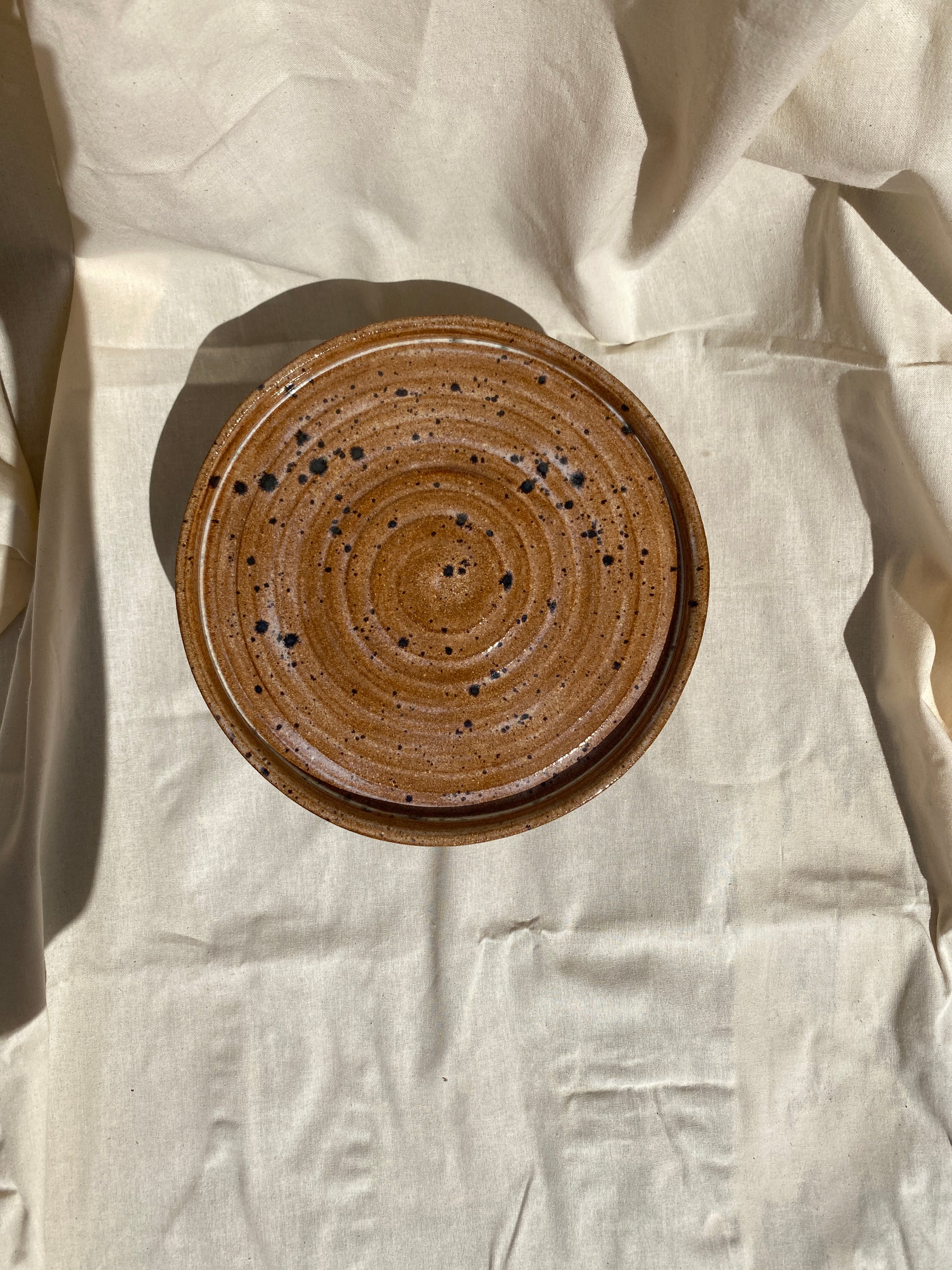 speckled swirl plate