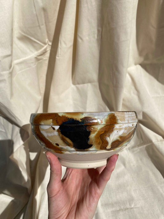 medium amber birch bowl