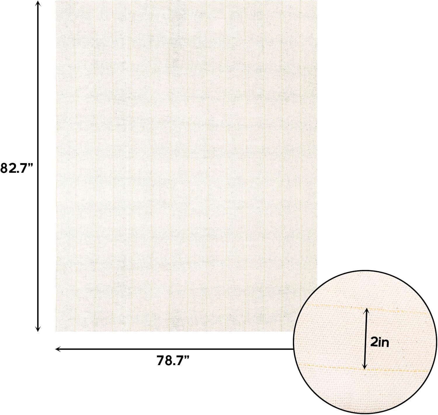 Yarlung Primary Tufting Cloth with Marked Lines 210 x 200 cm