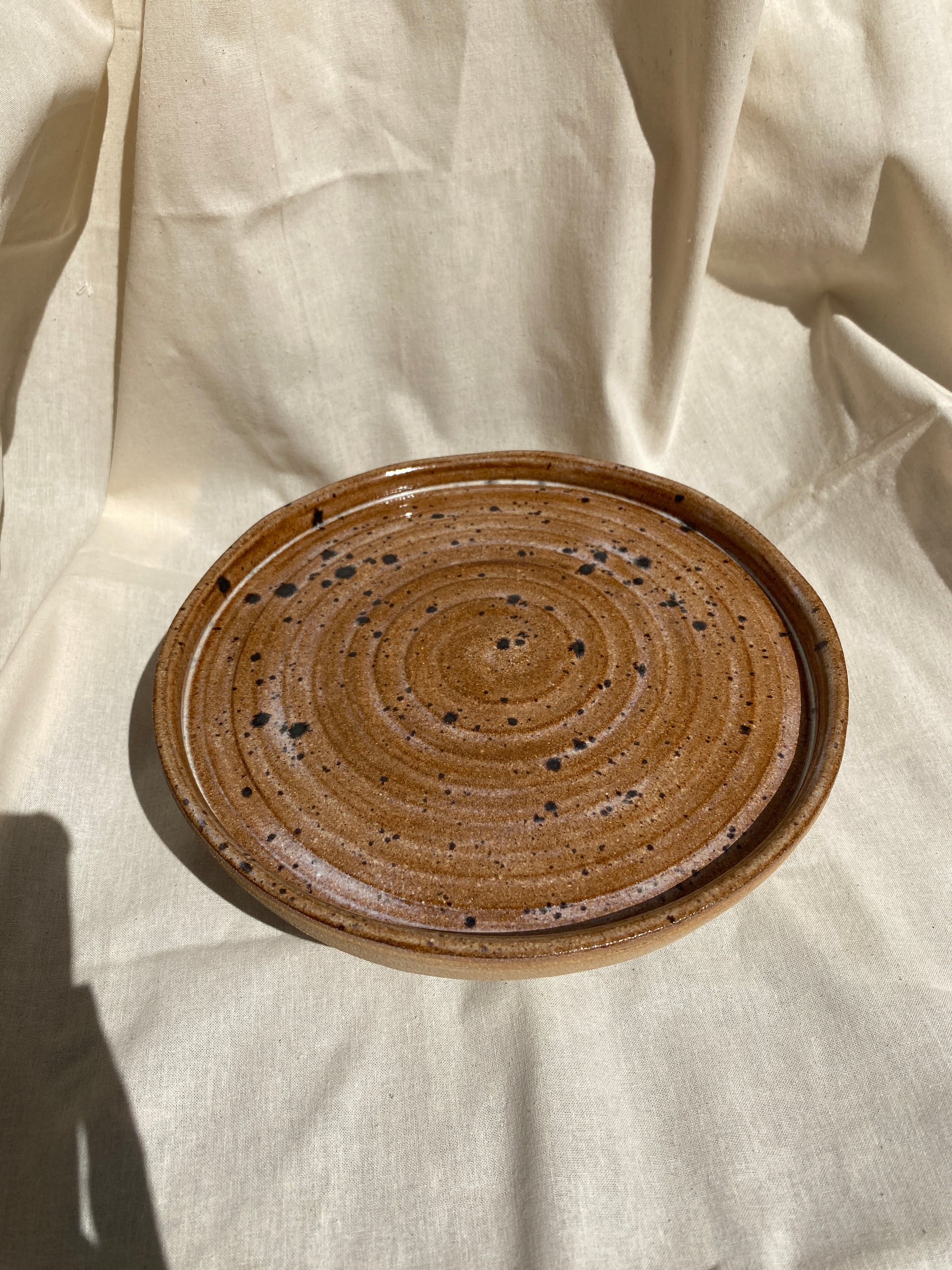 speckled swirl plate