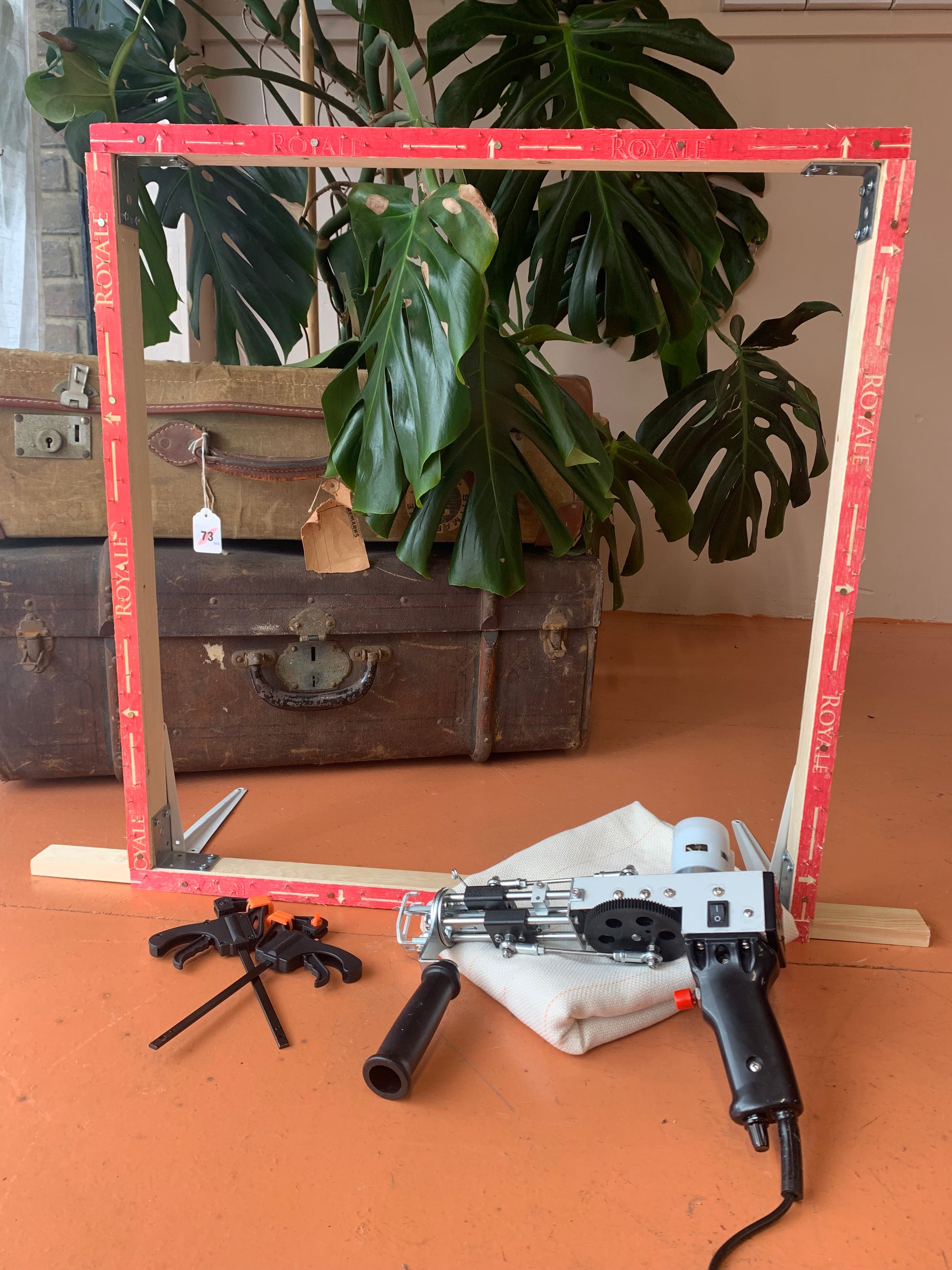 Tufting Gun Starter Kit Including: Tufting Machine AK, Clamps, Fabric & Yarn - Design Junction