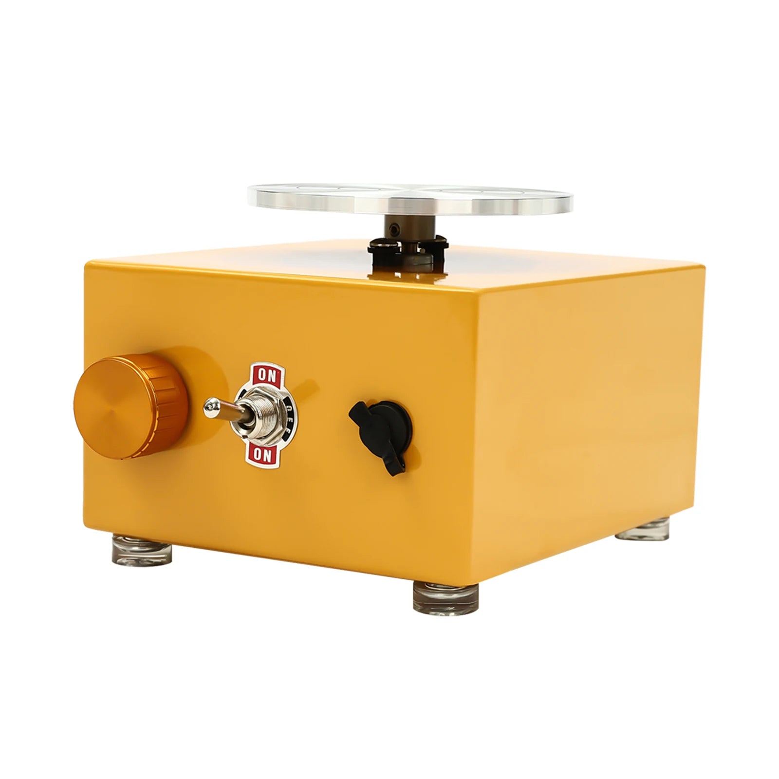 Mini Electric Pottery Wheel Machine 2000 RPM Yellow